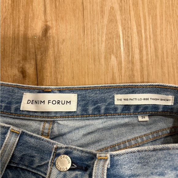 Denim Forum Arlo 50z High Rise Thigh Shorts Size 26 - Picture 2 of 4